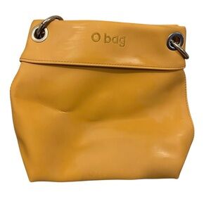 Yellow O Bag  with Silver tone  Hardware